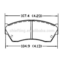 OE 55200-61880 D451 for CHEVROLET SUBARU SUZUKI JMC CHANG'AN AK brake pad